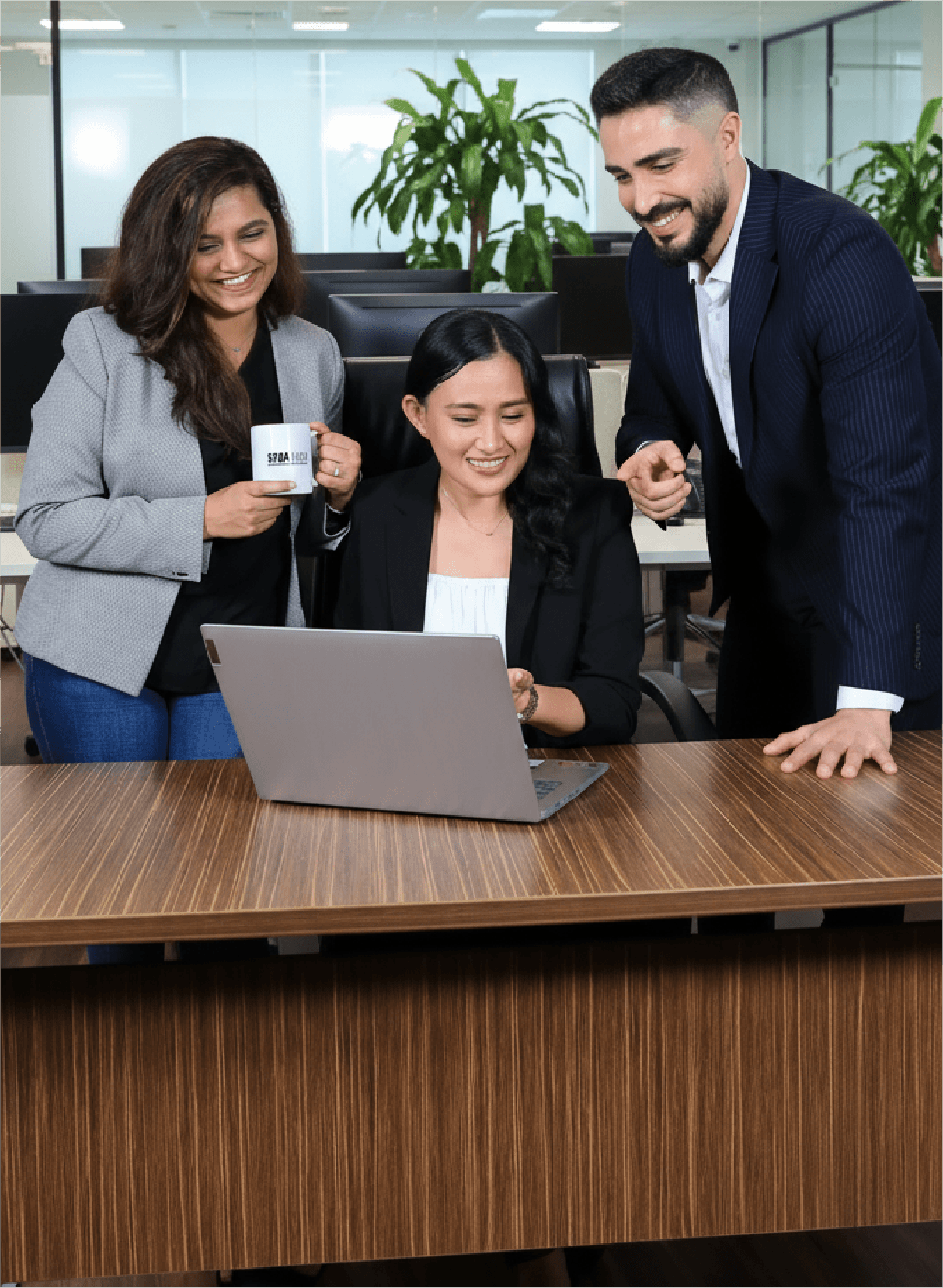 Technician working on server